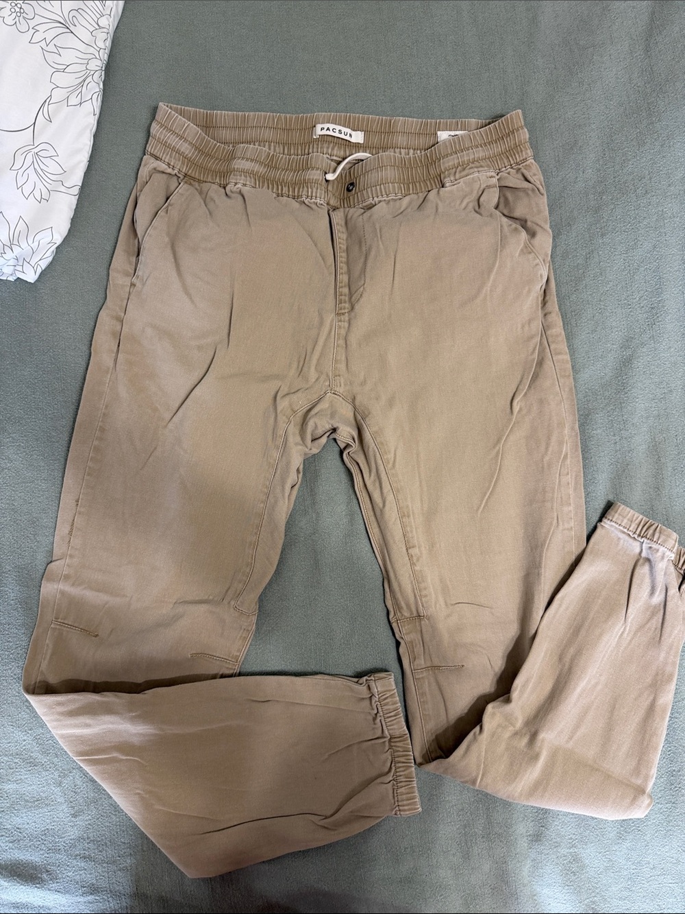 PacSun Beige/Tan Drawstring Jogger Pants